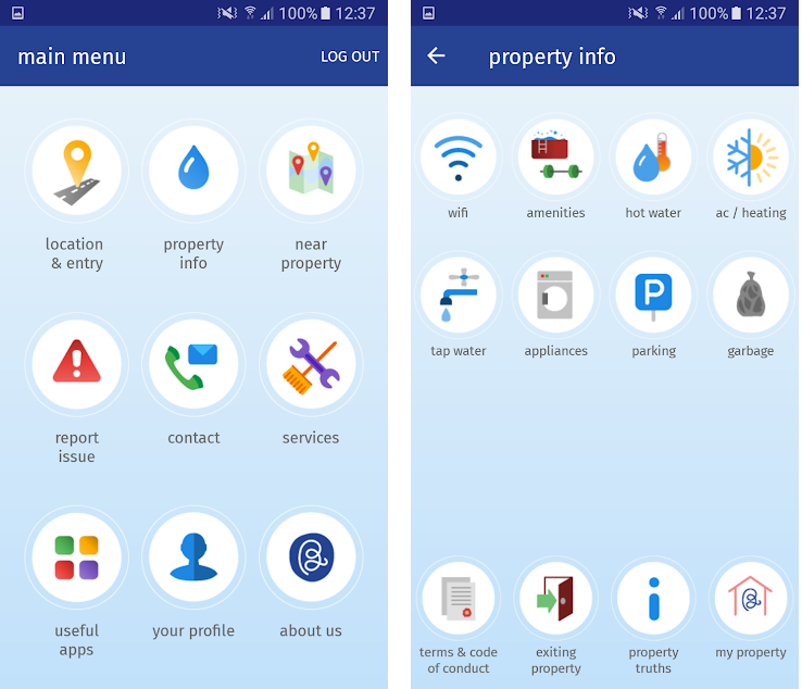 Features of Blueground app which you can include in your apartment rental app