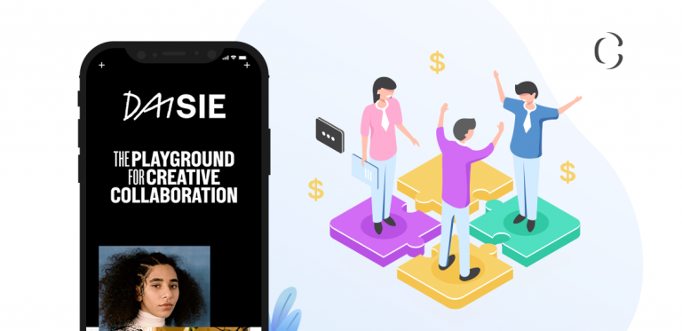 Develop a social media app like Daisie for creators to earn millions while letting creators collab with other creators.