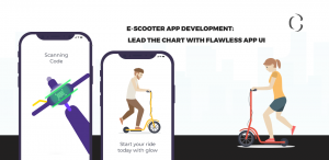 E-scooter app development Lead the chart with flawless app UI