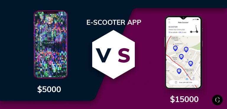 500-vs-15000 e scooter app to develop